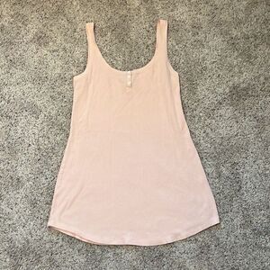 Victorias Secret Pink Thermal Henley Nighty Pajamas Pjs Medium